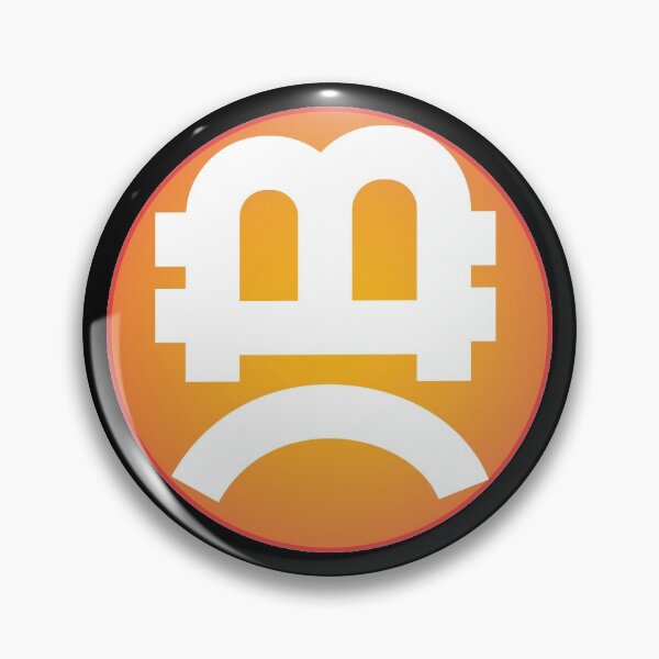 Item preview, bitcoin emoji frowning face designed and sold by Lefteris Betsis.