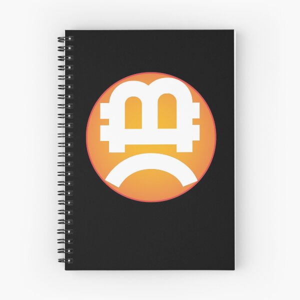 Item preview, bitcoin emoji frowning face designed and sold by Lefteris Betsis.