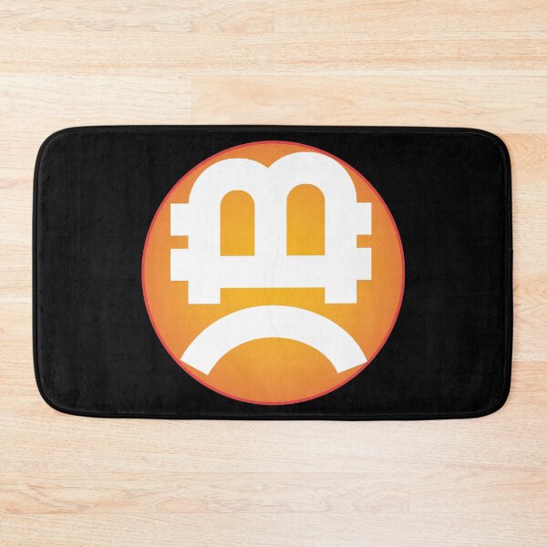 Item preview, bitcoin emoji frowning face designed and sold by Lefteris Betsis.