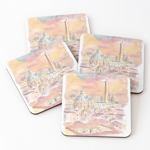Item preview, Bologna Italy Cityview with Old Town at Sunset designed and sold by artshop77.
