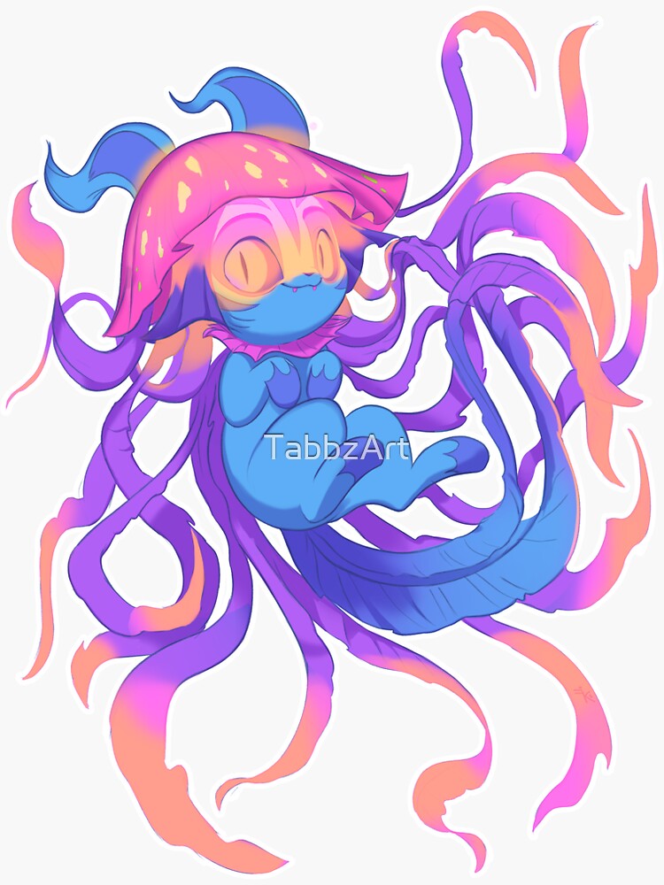 "Jelly Cat" Sticker for Sale by TabbzArt Redbubble