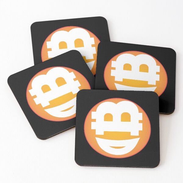 Item preview, bitcoin emoji grinning face designed and sold by Lefteris Betsis.