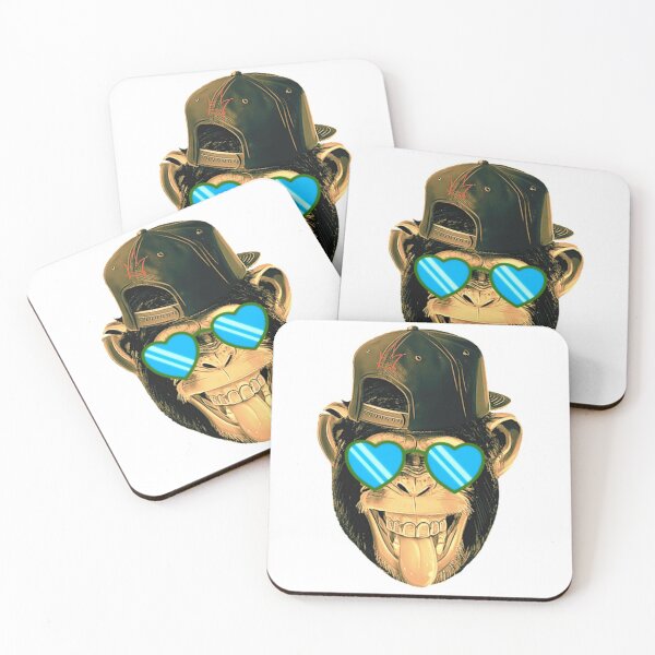 Item preview, LAUGHING APE - MONKEY FACE WITH SUNGLASSES designed and sold by MrCreativeArts.