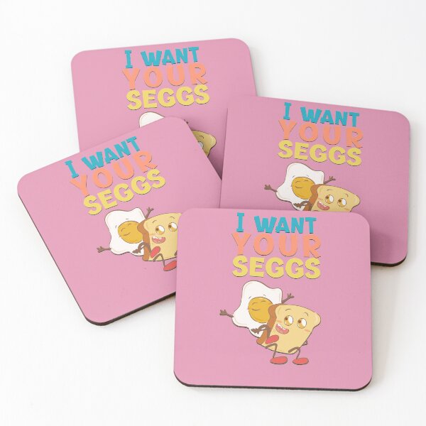 Item preview, Funny I want your Seggs pink designed and sold by joanaoberg.