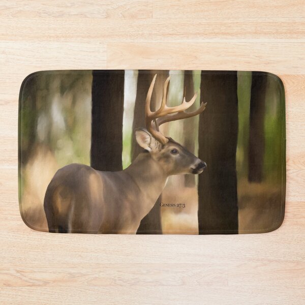 Item preview, Deer/Buck in woods with bible quote designed and sold by AprilShowersF.