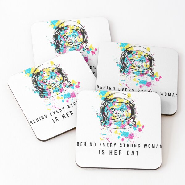Item preview, Behind every strong woman is her cat designed and sold by TStoere.