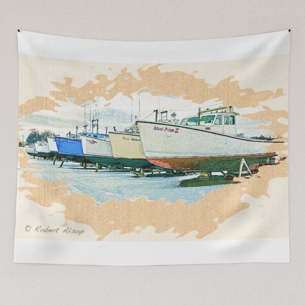 Item preview, North Rustico Fishing Boats PEI 1 designed and sold by Robert Alsop.