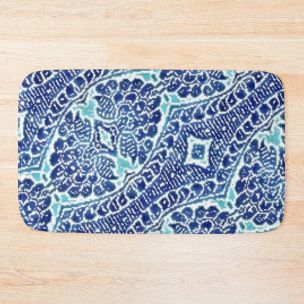Item preview, Vintage Floral Brocade Teal Blue designed and sold by SaraValor.