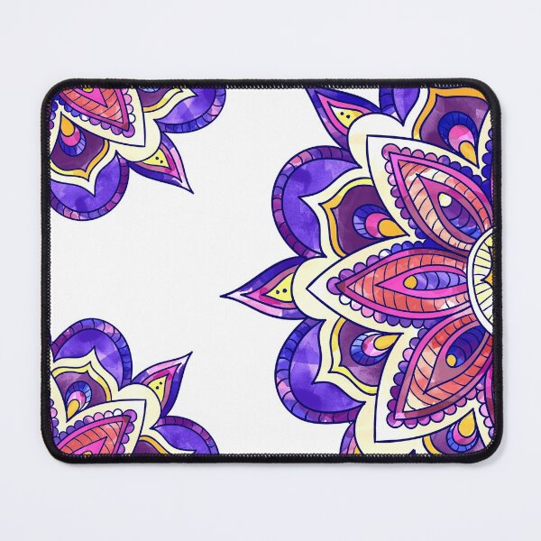 Item preview, Mandala Pattern Watercolor V2 Purple Orange designed and sold by Bebichic.