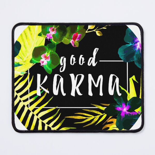 Item preview, Good Karma Mantra Tropical Flowers Jungle Inverted designed and sold by Bebichic.