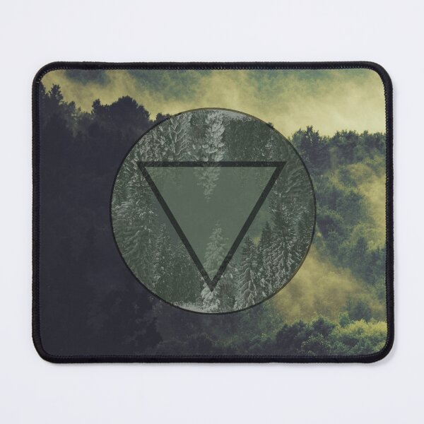 Item preview, Dark Forest Green fog Landscape designed and sold by Bebichic.