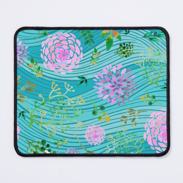 Item preview, Floral Waves Spring Watercolor Flowers Leaves designed and sold by Bebichic.