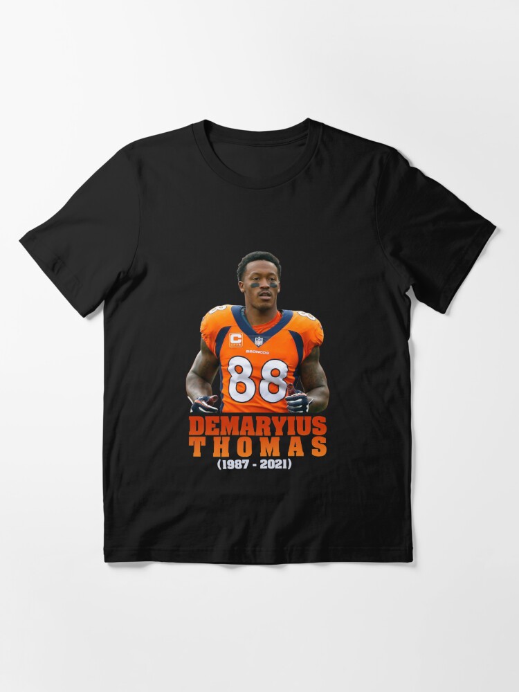 Demaryius Thomas football player, rip Demaryius Thomas' Essential T-Shirt  for Sale by creatordesigns1