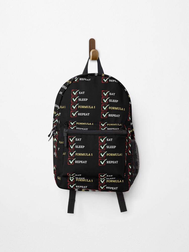 Thumbnail 1 of 3, Backpack, Eat Sleep Formula Repeat - Gift For Driving Car Racing Lover designed and sold by ExploreTheStore.
