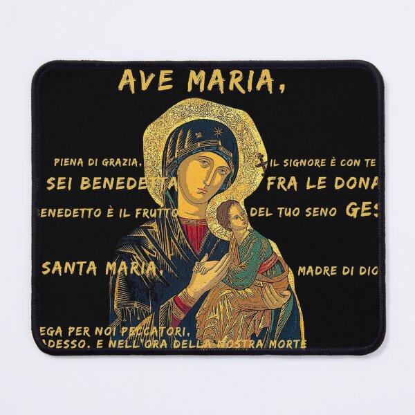 Item preview, Ave Maria Virgen Mary Santa Gold Preghiera Pray - Italian designed and sold by Bebichic.