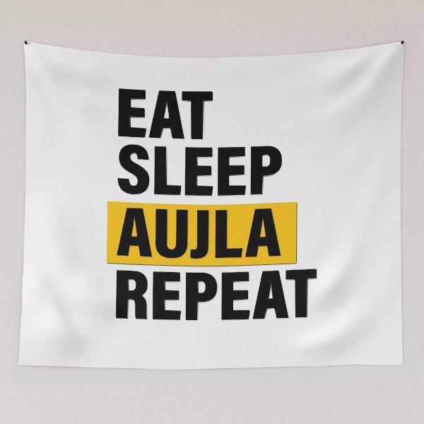 Item preview, Retro Eat Sleep Aujla Repeat For Fans Lover The Best Men designed and sold by Claudia Jarred.