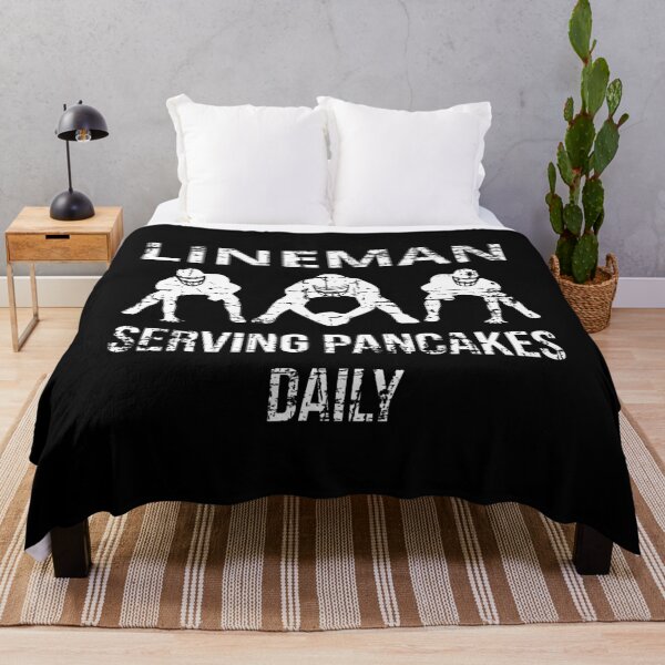Item preview, Lineman Serving Pancakes Daily I designed and sold by Lemon Pepper.