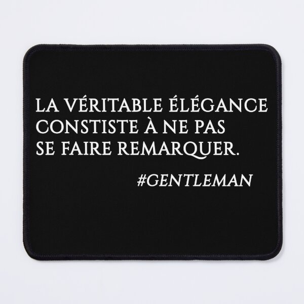 Item preview, Men Elegance French Quote designed and sold by Bebichic.