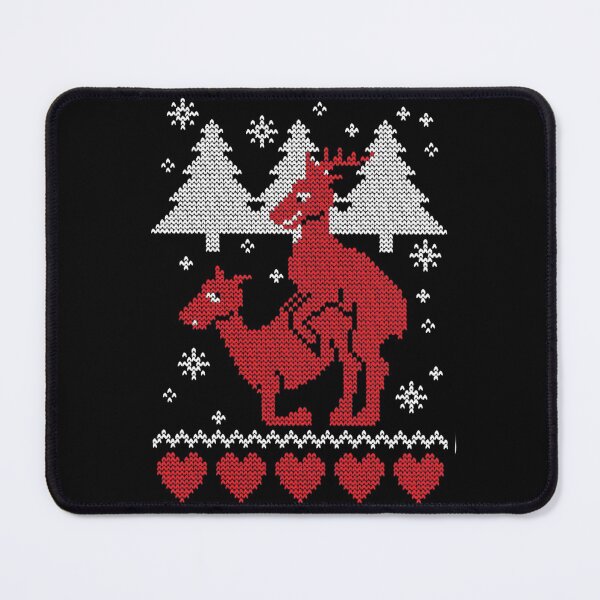 Item preview, Ugly Christmas Reindeer Crew Neck Xmas Tee Funny designed and sold by PhilzaMerch.