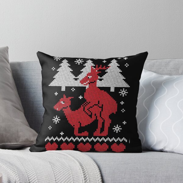 Item preview, Ugly Christmas Reindeer Crew Neck Xmas Tee Funny designed and sold by PhilzaMerch.