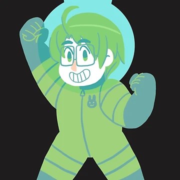 Artwork thumbnail, Space Rabbit America Sticker by MarvinWaschek