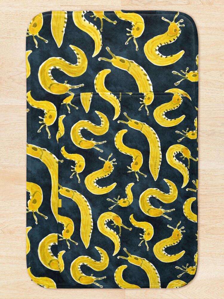 Alternate view of SLUG PARTY Banana Slug Print Bath Mat