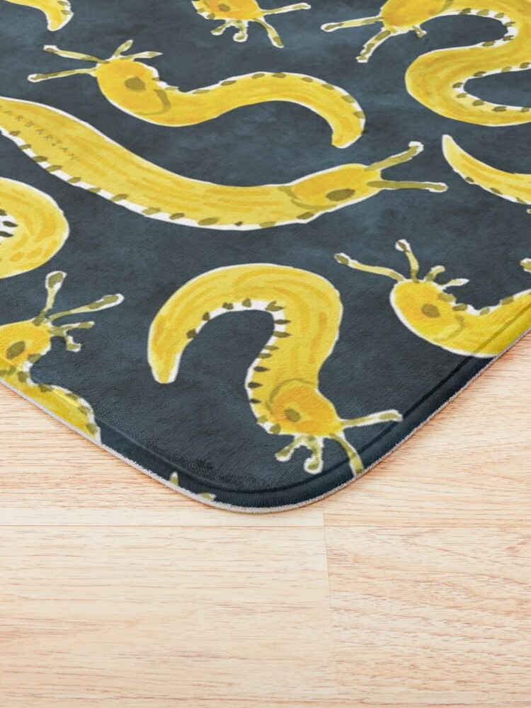 Alternate view of SLUG PARTY Banana Slug Print Bath Mat