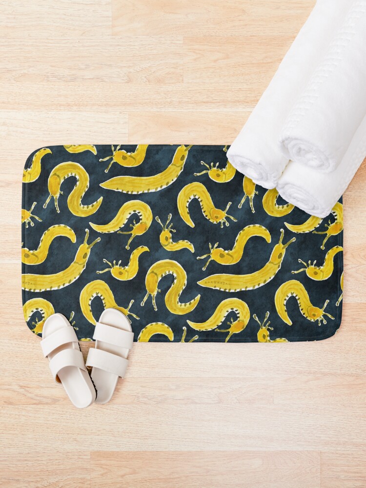 Alternate view of SLUG PARTY Banana Slug Print Bath Mat