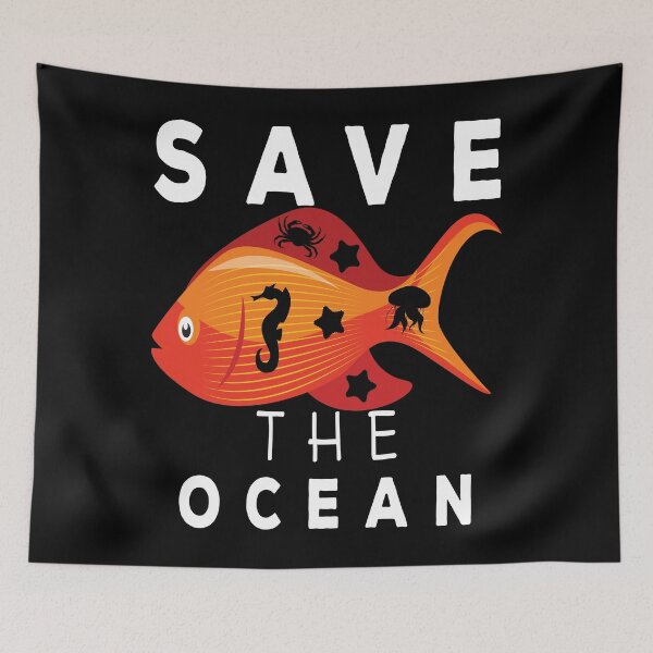 Item preview, Save the ocean, keep the sea plastic free designed and sold by Yanbus.