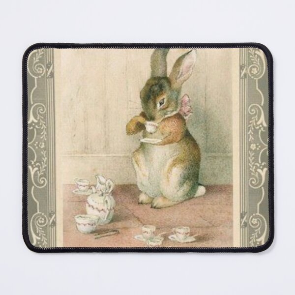 Item preview, Beatrix Potter Rabbit Tea Party Book Cover Illustration  designed and sold by Pinkmagenta.