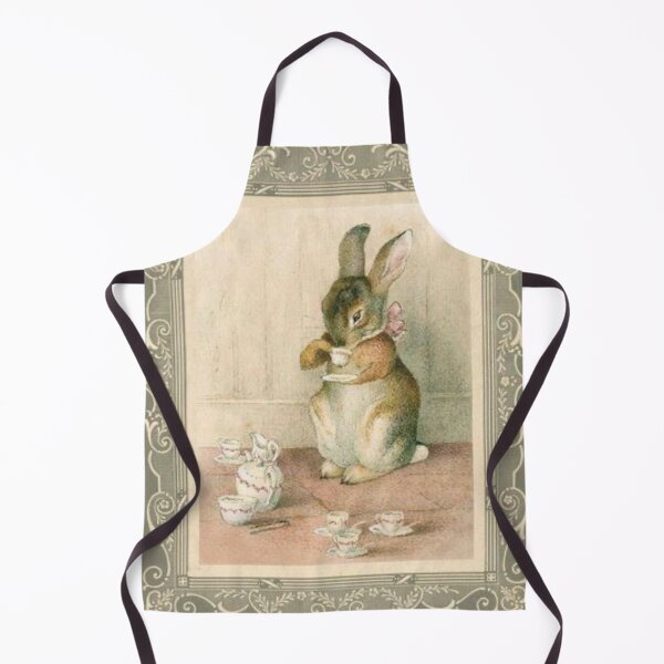 Item preview, Beatrix Potter Rabbit Tea Party Book Cover Illustration designed and sold by Pinkmagenta.