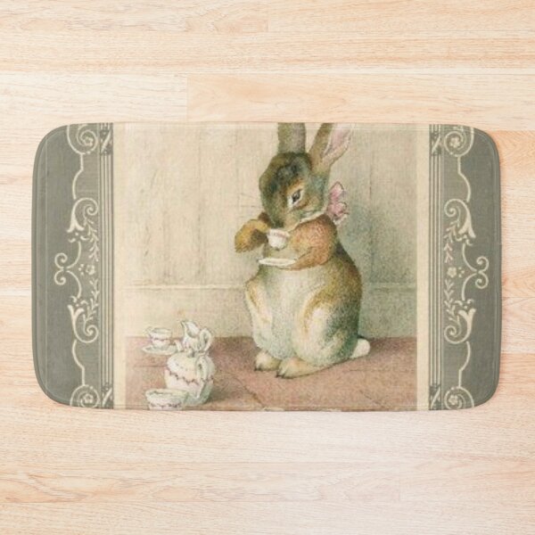 Item preview, Beatrix Potter Rabbit Tea Party Book Cover Illustration  designed and sold by Pinkmagenta.
