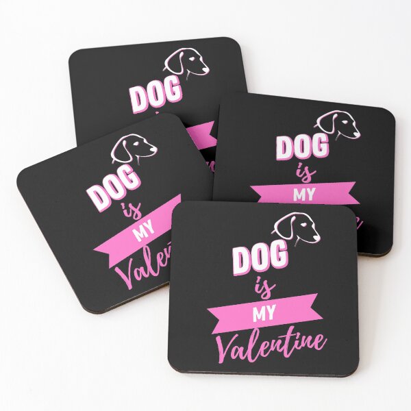 Item preview, Valentines Day Couples Matching Valentine Fun | Dog Is My Valentine Pink And Black designed and sold by Rainbows Rock.