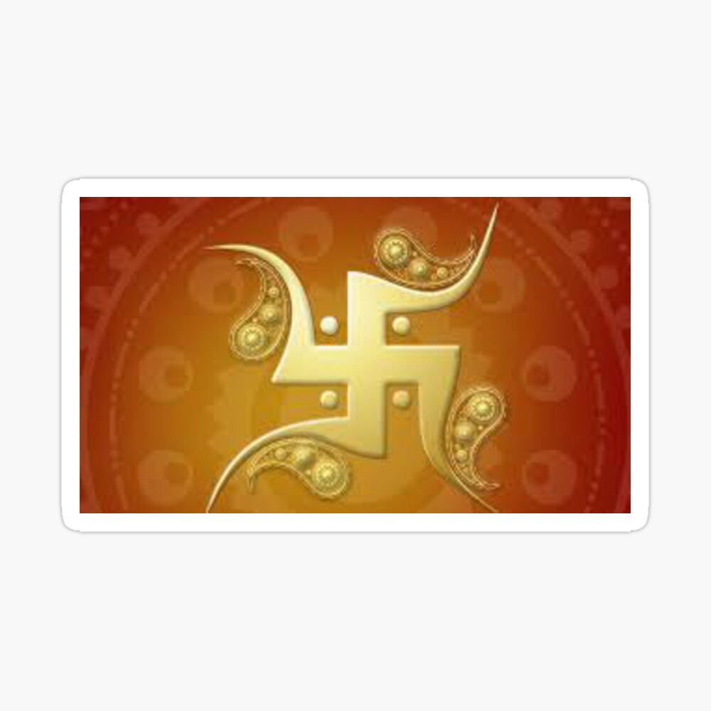 999Store doorhanging swastik Golden Printed Framed Door Sticker (4 x 4  inches) : Amazon.in: Home & Kitchen