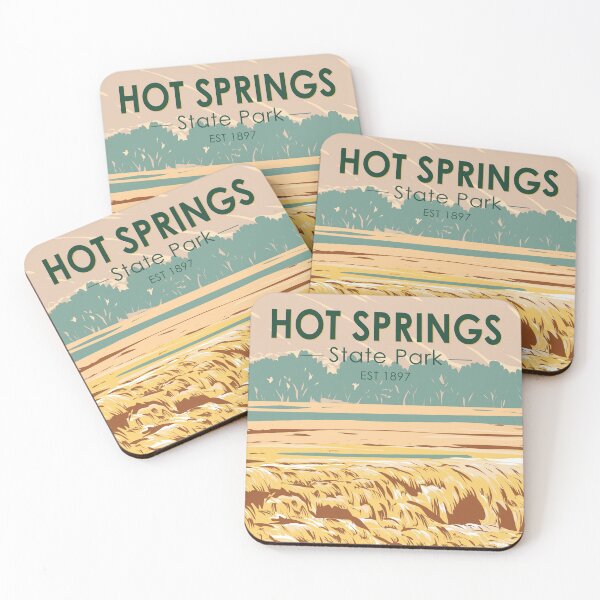 Item preview, Hot Springs State Park Wyoming Vintage designed and sold by KrisSidDesigns.