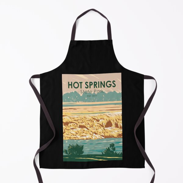 Item preview, Hot Springs State Park Wyoming Vintage designed and sold by KrisSidDesigns.