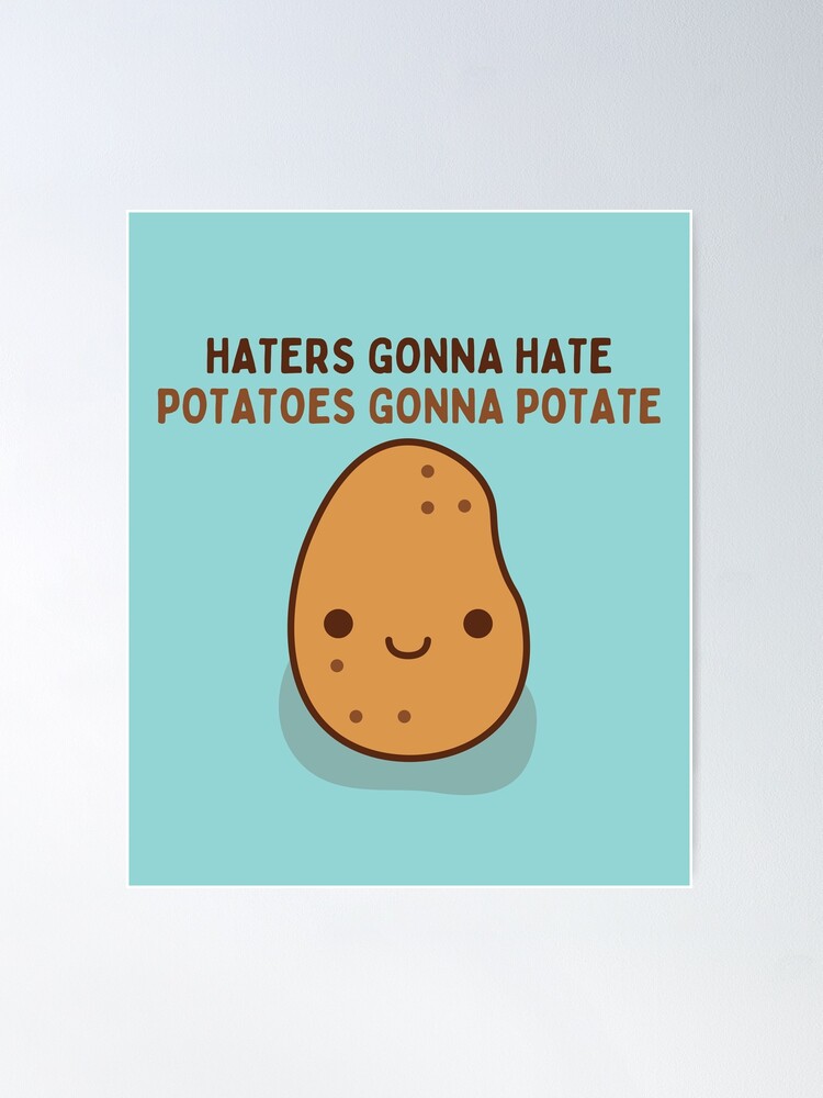 HATERS GONNA HATE POTATOES GONNA POTATE Mens Funny Slogan T-Shirt Joke Top  Gift _ - AliExpress Mobile