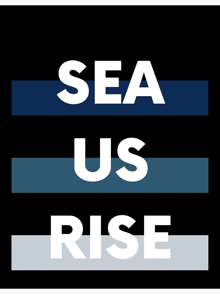 Seattle Mariners - Sea Us Rise Lines Photographic Print for Sale