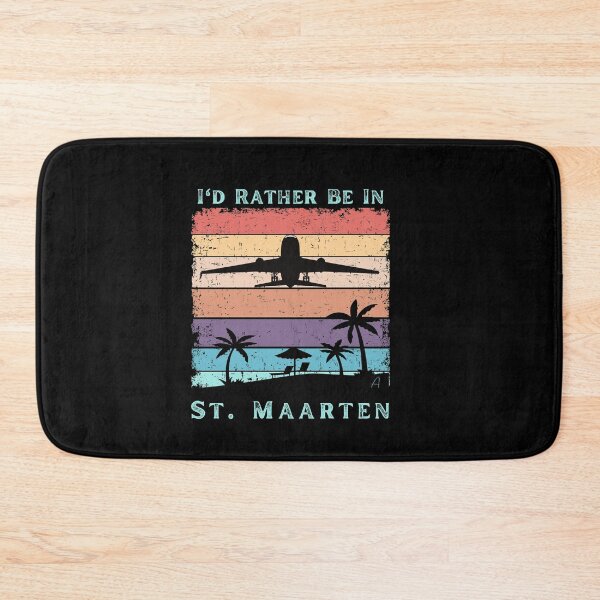 Item preview, I'd Rather Be In St. Maarten, I Love Maho Beach, Jet Blast, Vintage Sunset, Beach Lifestyle, Retro Sunrise designed and sold by Sun Sand & Sea Art.