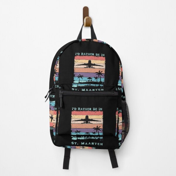 Item preview, I'd Rather Be In St. Maarten, I Love Maho Beach, Jet Blast, Vintage Sunset, Beach Lifestyle, Retro Sunrise designed and sold by Sun Sand & Sea Art.