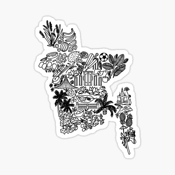 Doodled Desh Sticker