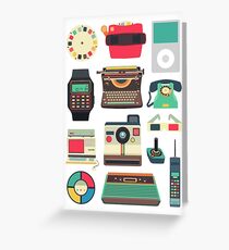 RETRO TECHNOLOGY 2.0 Greeting Card