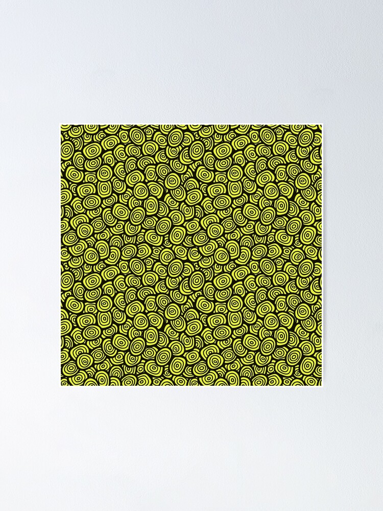Simple Doodle Green Pattern Abstract Seamless Background Nature
