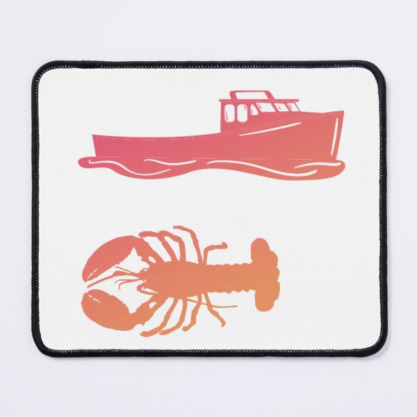 Item preview, Pink and Orange Ombré lobsterman sticker pack designed and sold by Dalaura.