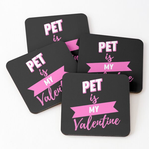 Item preview, Valentines Day Couples Matching Valentine Fun | Pet Is My Valentine Pink And Black designed and sold by Rainbows Rock.