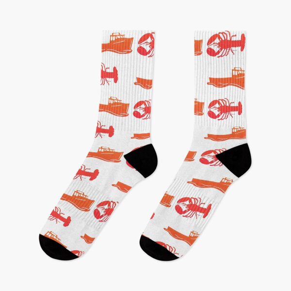 Item preview, Red and Orange Ombré lobsterman sticker pack  designed and sold by Dalaura.