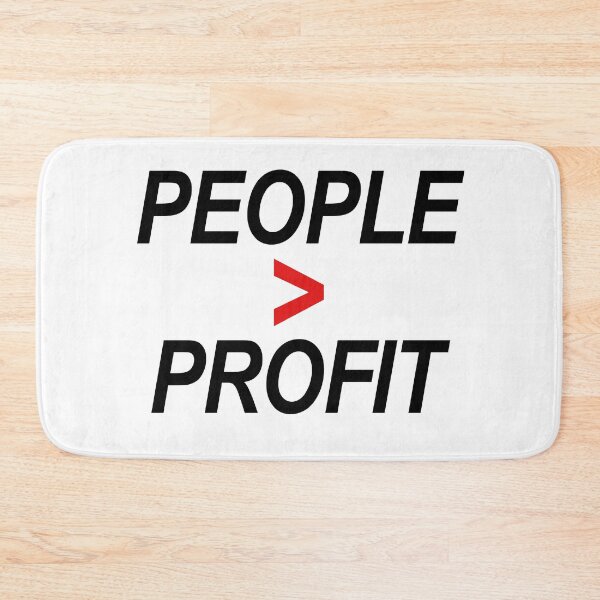 Item preview, People over Profit Antiwork Slogan designed and sold by voltzandvoices.