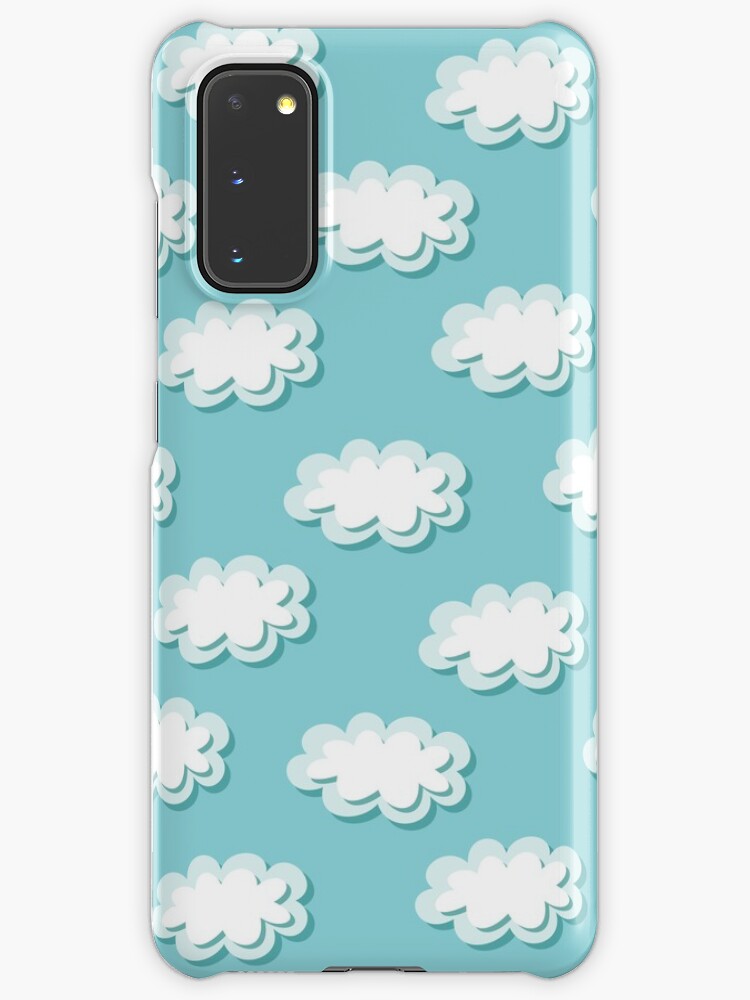 Simple Clouds Pattern Seamless Cute Background Kids Wallpaper Case Skin For Samsung Galaxy By Illucesco Redbubble