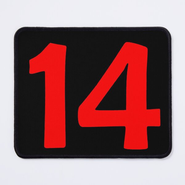 Item preview, number fourteen (14) red designed and sold by roartstreet.