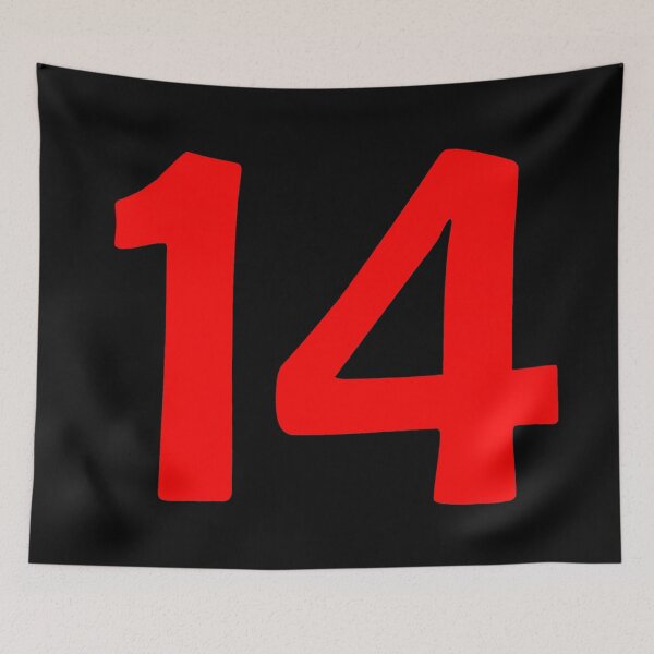 Item preview, number fourteen (14) red designed and sold by roartstreet.